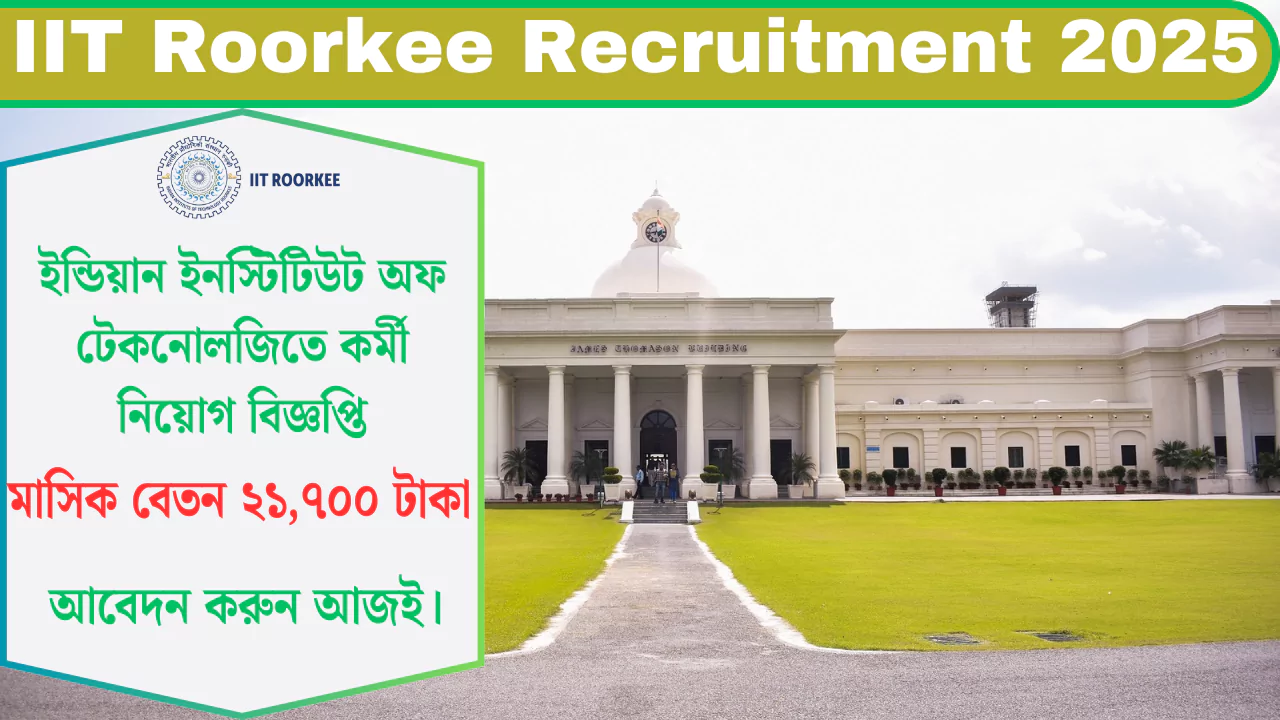 IIT Roorkee Recruitment 2025