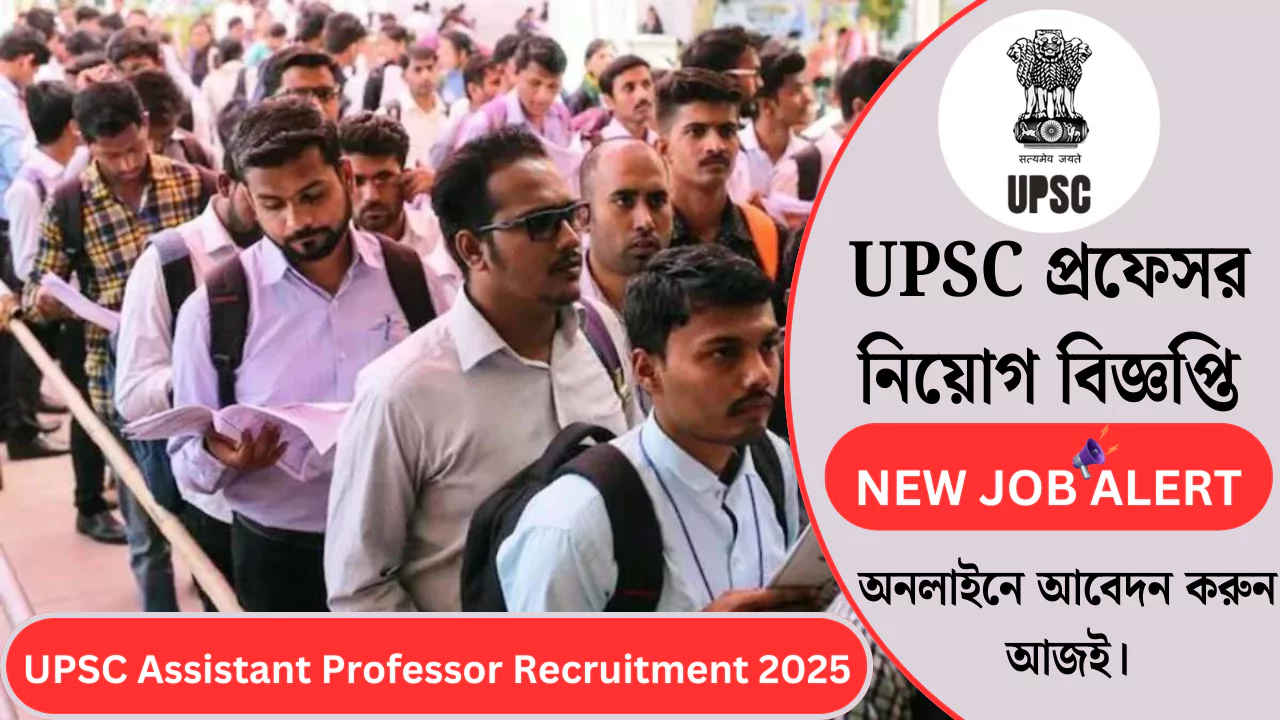UPSC Assistant Professor Recruitment 2025