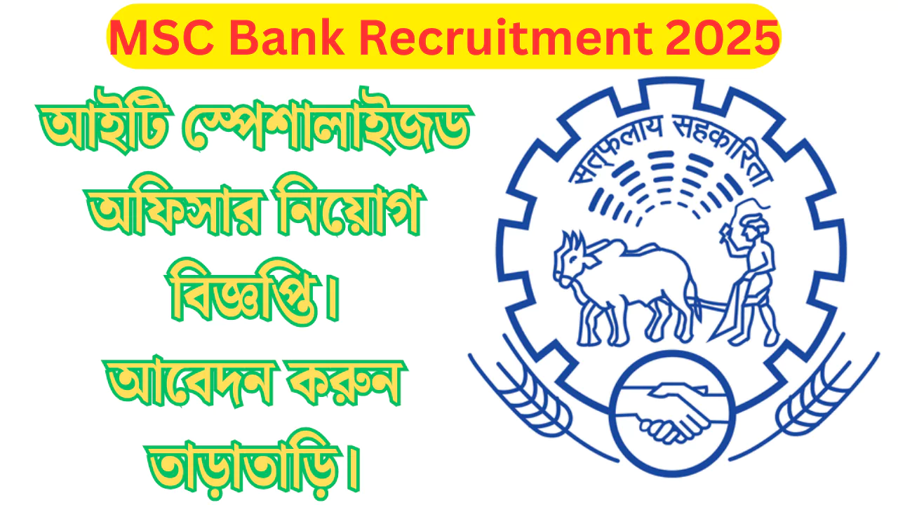 MSC Bank Recruitment 2025
