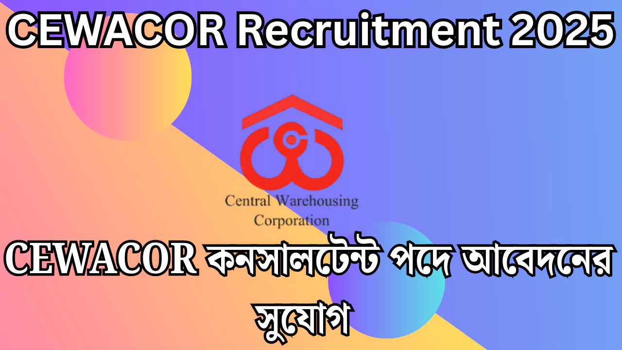 CEWACOR Recruitment 2025